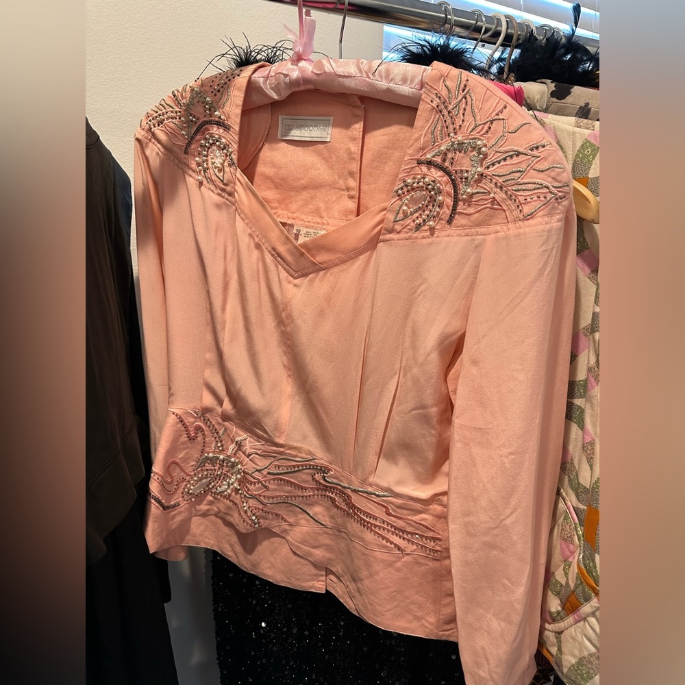 Vintage beaded blouse